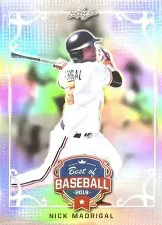 2019 Leaf Best of Baseball - Silver Metal #BB-09 - Nick Madrigal