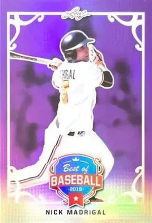 2019 Leaf Best of Baseball - Purple Metal #BB-09 - Nick Madrigal