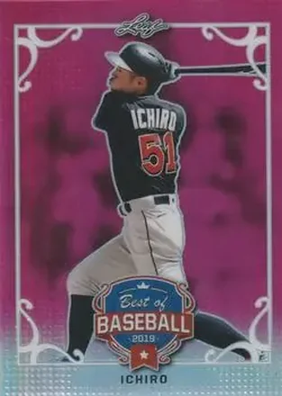 2019 Leaf Best of Baseball - Pink Metal #BB-04 - Ichiro