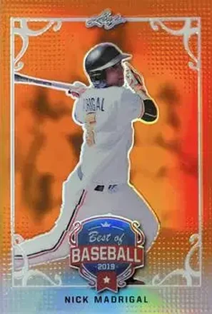 2019 Leaf Best of Baseball - Orange Metal #BB-09 - Nick Madrigal
