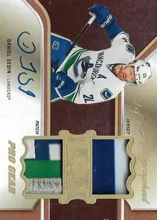 2019-20 Upper Deck The Cup - Autographed Pro Gear Red #APG-DS - Daniel Sedin - Vancouver Canucks