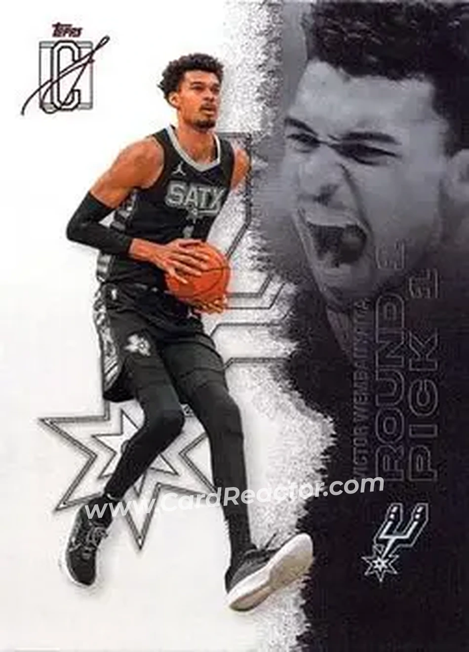 2025-26 Topps Signature Class #55 - Victor Wembanyama - San Antonio Spurs - Front