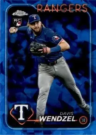 2024 Topps Chrome Update Sapphire Edition #USCS248 - Davis Wendzel - Texas Rangers