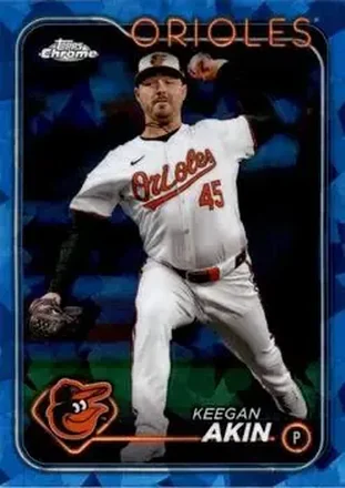 2024 Topps Chrome Update Sapphire Edition #USCS280 - Keegan Akin - Baltimore Orioles