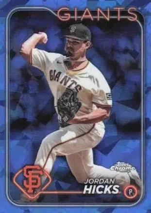 2024 Topps Chrome Update Sapphire Edition #USCS287 - Jordan Hicks - San Francisco Giants