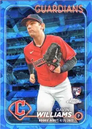 2024 Topps Chrome Update Sapphire Edition #USCS294 - Gavin Williams - Cleveland Guardians