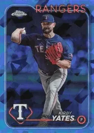 2024 Topps Chrome Update Sapphire Edition #USCS302 - Kirby Yates - Texas Rangers