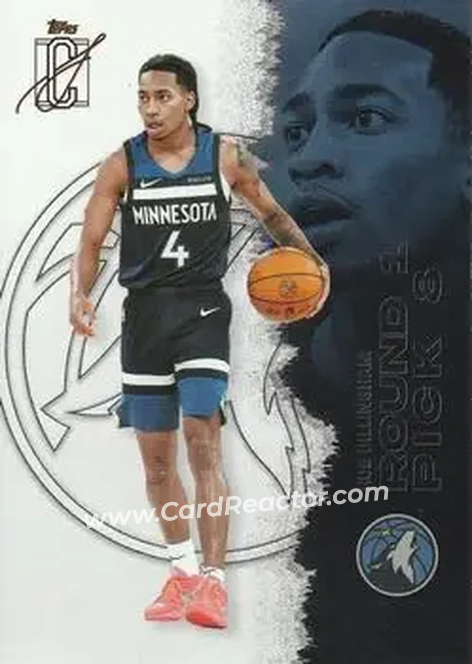 2025-26 Topps Signature Class #60 - Rob Dillingham - Minnesota Timberwolves - Front 2025-26 Topps Signature Class #60 - Rob Dillingham - Minnesota Timberwolves - Front