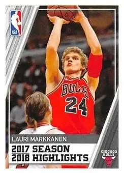 2018-19 Panini NBA Sticker Collection #4 - Lauri Markkanen - Chicago Bulls 2018-19 Panini NBA Sticker Collection #4 - Lauri Markkanen - Chicago Bulls