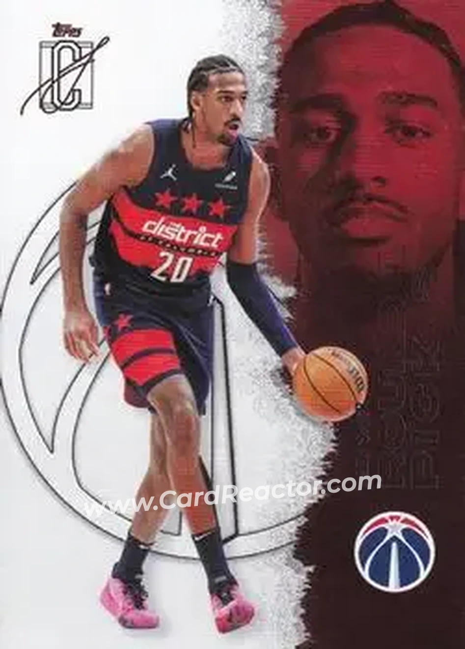 2025-26 Topps Signature Class #66 - Alex Sarr - Washington Wizards - Front