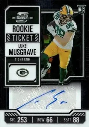 2023 Panini Contenders Optic #183 - Luke Musgrave - Green Bay Packers