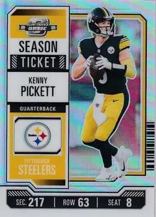 2023 Panini Contenders Optic - Silver #47 - Kenny Pickett - Pittsburgh Steelers