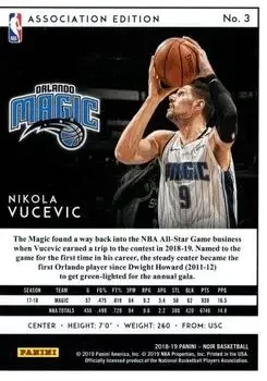 Back of Nikola Vučević