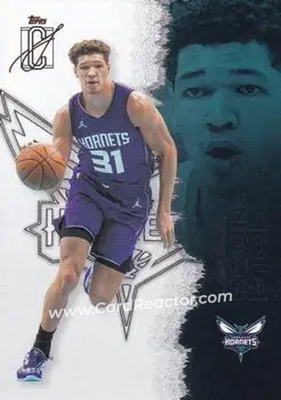 2025-26 Topps Signature Class #79 - Tidjane Salaün - Charlotte Hornets - Front