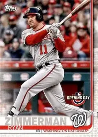 2019 Topps Opening Day #122 - Ryan Zimmerman - Washington Nationals
