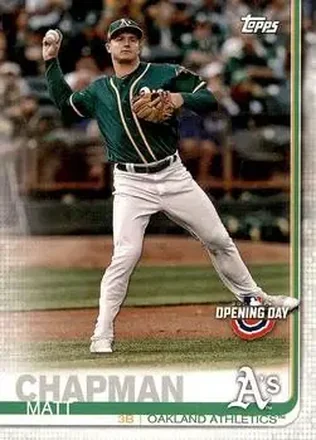 2019 Topps Opening Day #135 - Matt Chapman - Oakland Athletics