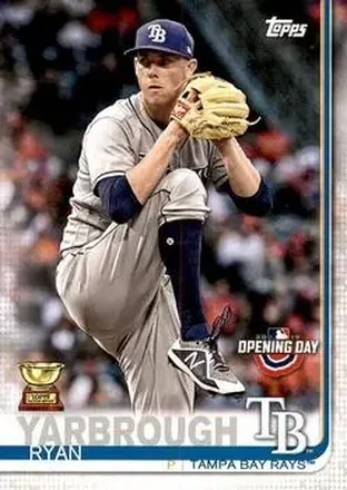 2019 Topps Opening Day #141 - Ryan Yarbrough - Tampa Bay Rays
