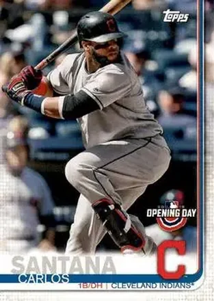 2019 Topps Opening Day #147 - Carlos Santana - Cleveland Indians
