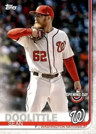 2019 Topps Opening Day #154 - Sean Doolittle - Washington Nationals