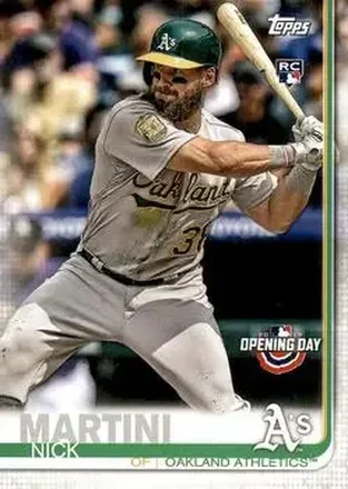 2019 Topps Opening Day #159 - Nick Martini - Oakland Athletics