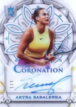 2024 Topps Royalty Collection - The Coronation Autographs Platinum #C-AS - Aryna Sabalenka