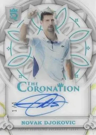 2024 Topps Royalty Collection - The Coronation Autographs Platinum #C-ND - Novak Djokovic
