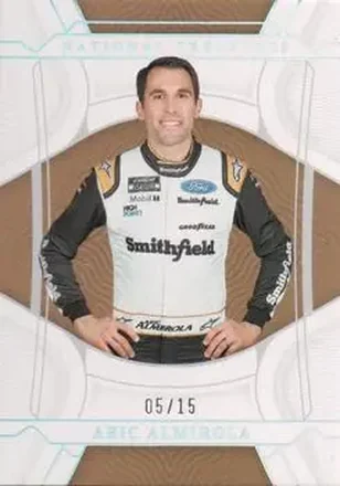 2022 Panini National Treasures - Holo Silver #33 - Aric Almirola - Stewart-Haas Racing