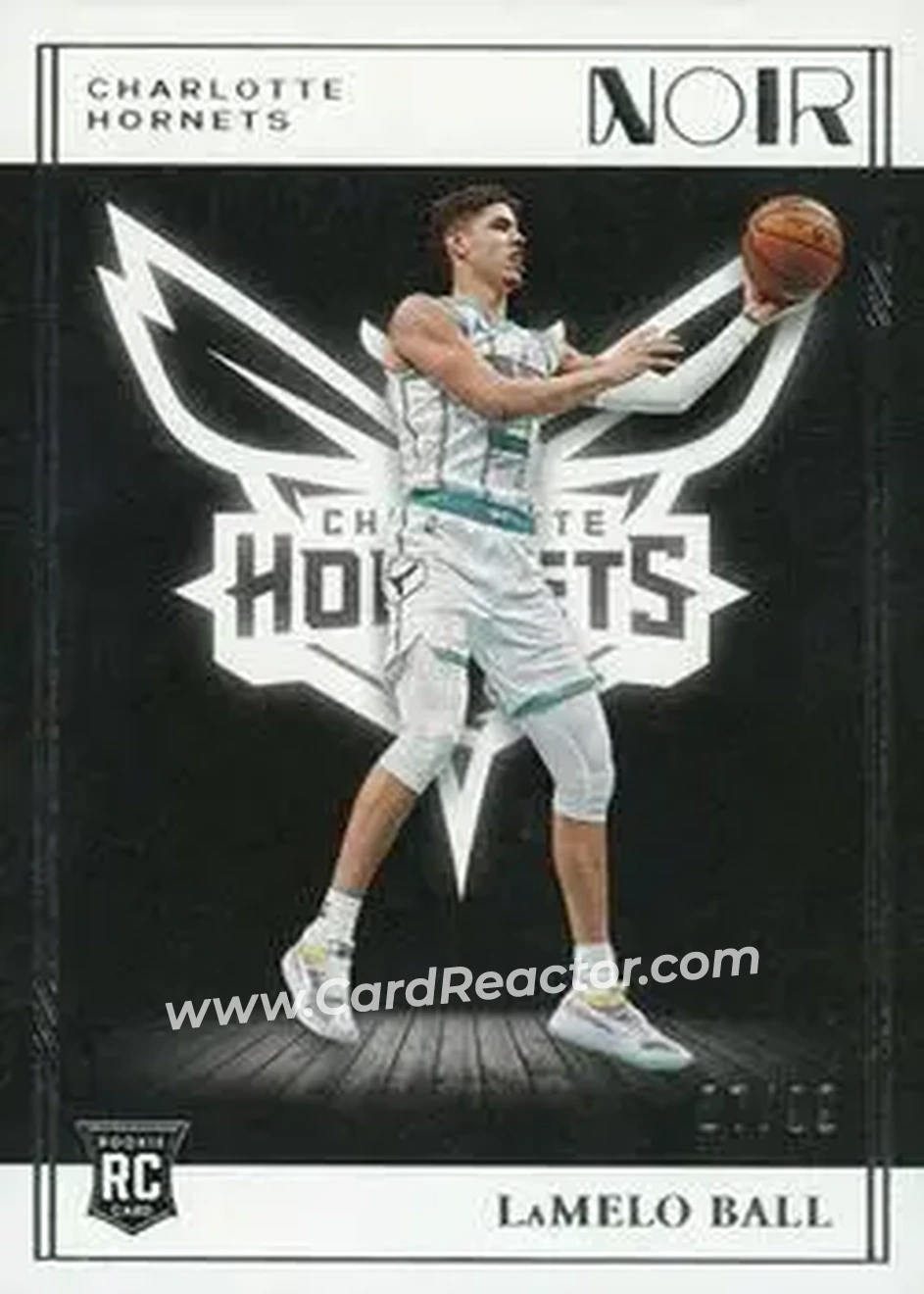 2020-21 Panini Noir #145 - LaMelo Ball - Charlotte Hornets - Front