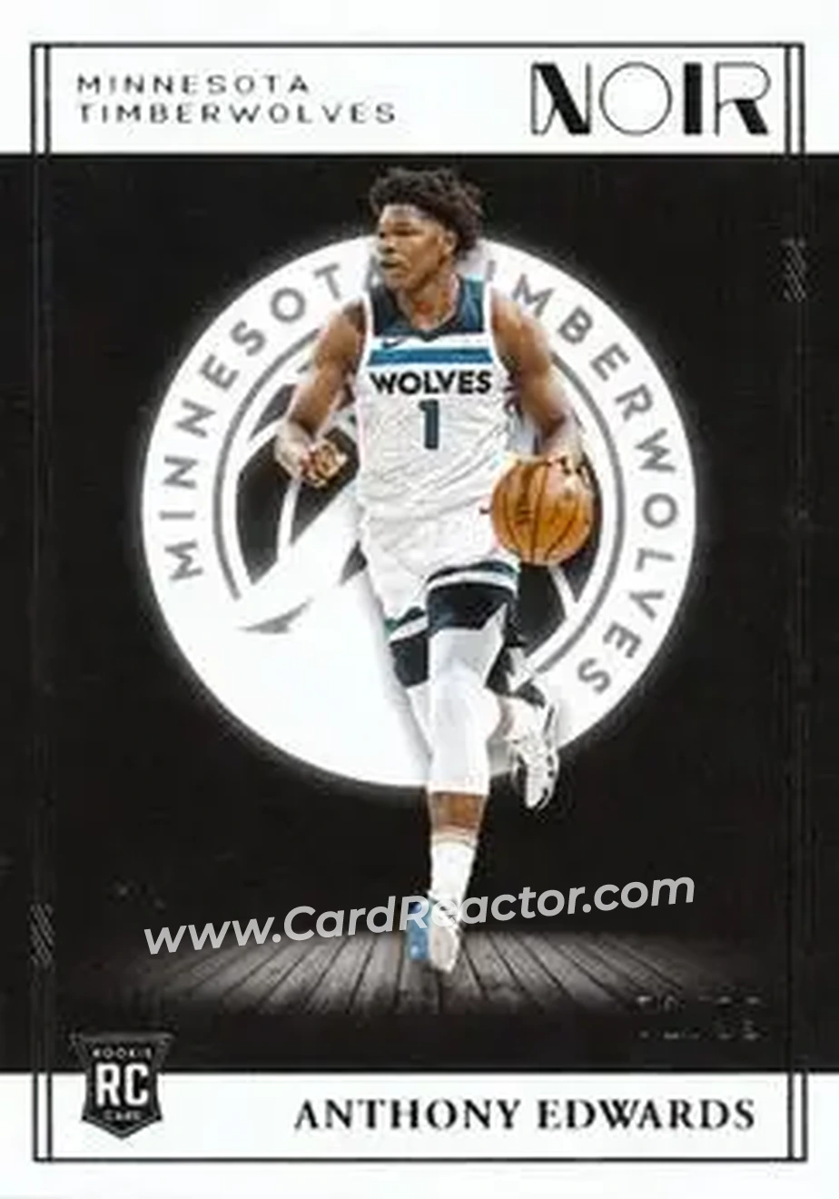 2020-21 Panini Noir #148 - Anthony Edwards - Minnesota Timberwolves - Front