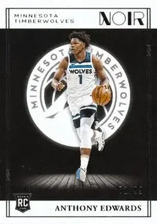 2020-21 Panini Noir #148 - Anthony Edwards - Minnesota Timberwolves