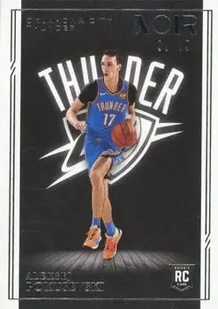 2020-21 Panini Noir #187 - Aleksej Pokusevski - Oklahoma City Thunder