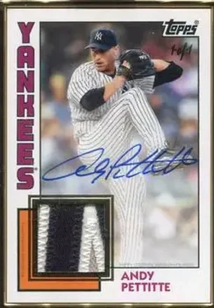 2019 Topps Transcendent Collection - Autograph Patches #AP-ANP - Andy Pettitte - New York Yankees