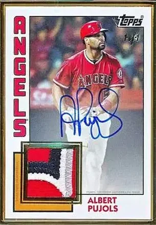 2019 Topps Transcendent Collection - Autograph Patches #AP-AP - Albert Pujols - Los Angeles Angels