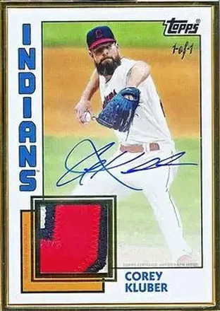 2019 Topps Transcendent Collection - Autograph Patches #AP-CKL - Corey Kluber - Cleveland Indians