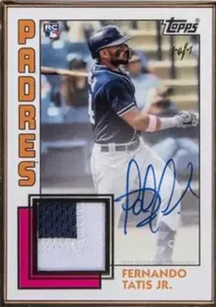 2019 Topps Transcendent Collection - Autograph Patches #AP-FTJ - Fernando Tatis Jr. - San Diego Padres