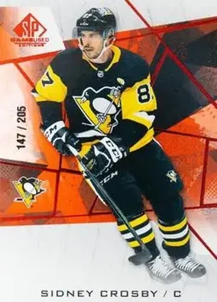 2021-22 SP Game Used - Red Fragment #2 - Sidney Crosby - Pittsburgh Penguins
