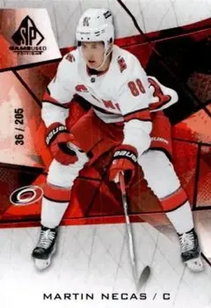 2021-22 SP Game Used - Red Fragment #37 - Martin Necas - Carolina Hurricanes
