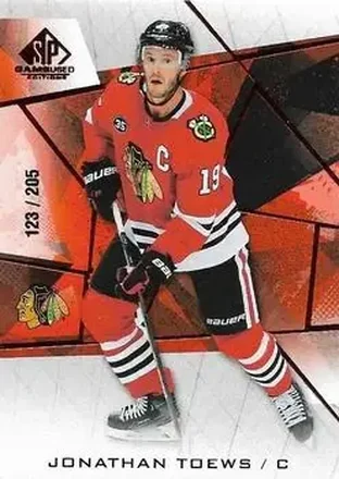 2021-22 SP Game Used - Red Fragment #42 - Jonathan Toews - Chicago Blackhawks