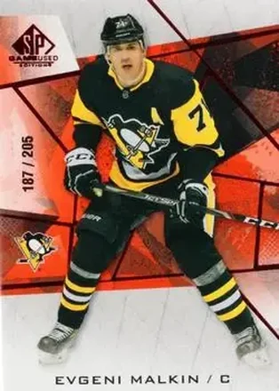 2021-22 SP Game Used - Red Fragment #47 - Evgeni Malkin - Pittsburgh Penguins