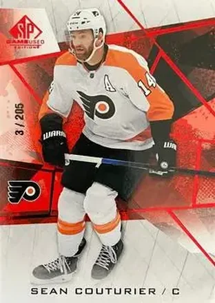 2021-22 SP Game Used - Red Fragment #58 - Sean Couturier - Philadelphia Flyers