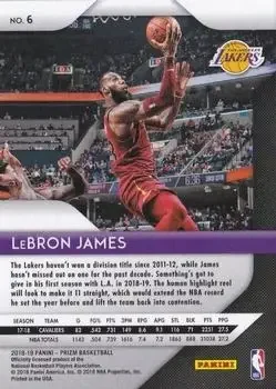 Back of LeBron James