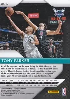 Back of Tony Parker