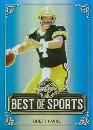 2019 Leaf Best of Sports - Blue #M-02 - Brett Favre - Green Bay Packers