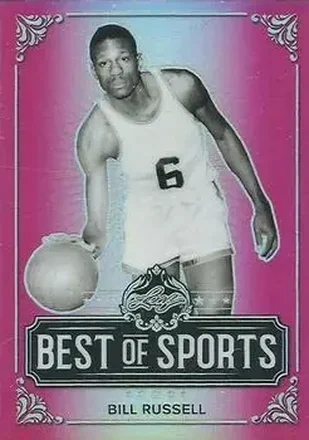 2019 Leaf Best of Sports - Pink #M-01 - Bill Russell - Boston Celtics
