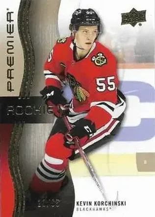 2023-24 Upper Deck Premier - Gold #146 - Kevin Korchinski - Chicago Blackhawks