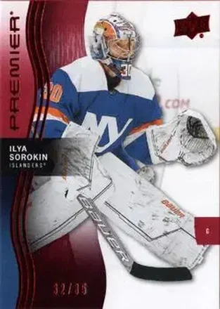 2023-24 Upper Deck Premier - Ruby #28 - Ilya Sorokin - New York Islanders
