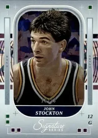 2025-26 Panini Signature Series - Cracked Ice #70 - John Stockton - Utah Jazz