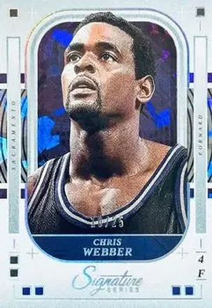 2025-26 Panini Signature Series - Cracked Ice #95 - Chris Webber - Sacramento Kings