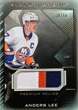 2021-22 Upper Deck Black Diamond - Pure Black Premium Relics #BDB-LE - Anders Lee - New York Islanders