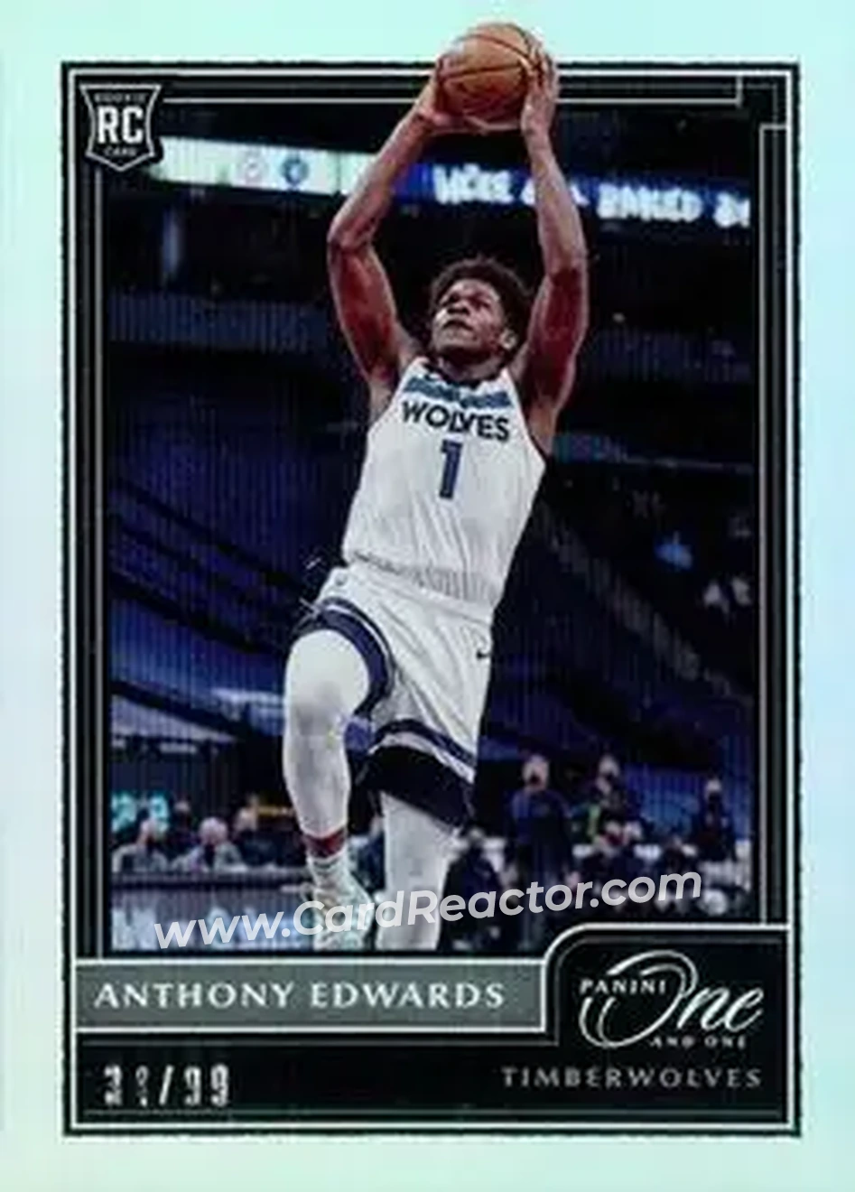 2020-21 Panini One and One #138 - Anthony Edwards - Minnesota Timberwolves - Front
